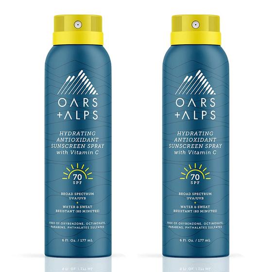 Imagem de Spray Solar Hidratante Oars + Alps SPF 70 (177ml) - Pacote com 2