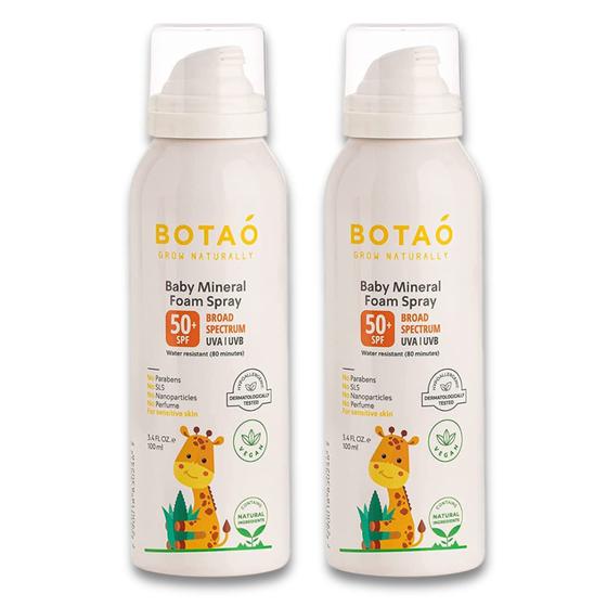 Imagem de Spray Solar Infantil BOTAO Baby Mineral SPF50 - 2 Unidades (100ml cada)