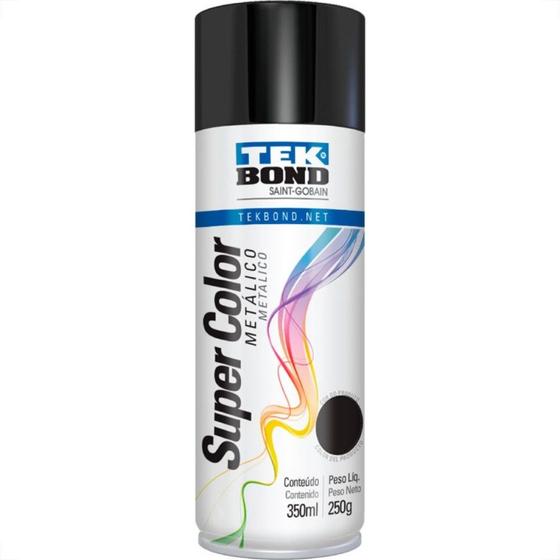 Imagem de Spray Tekbond Preto Metalico 350Ml