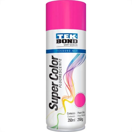 Imagem de Spray Tekbond Rosa Fluorescente 350Ml