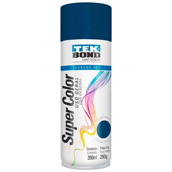 Imagem de Spray Tekbond Super Color Azul Escuro 350Ml