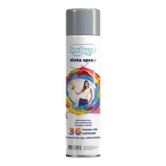 Imagem de SPRAY UG CINZA MEDIO 400ml - LEV&UZE