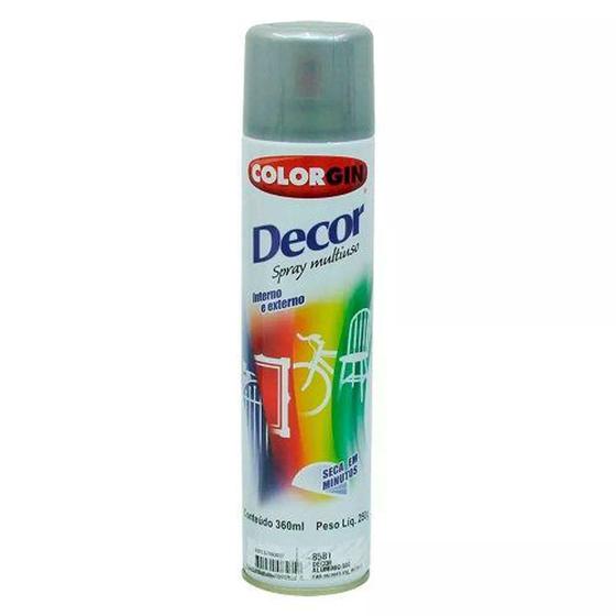 Imagem de Spray Uso Geral Decor Colorgin Aluminio Premium 360ml