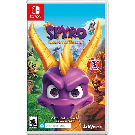 Jogo Spyro Reignited Trilogy - Switch - Activision