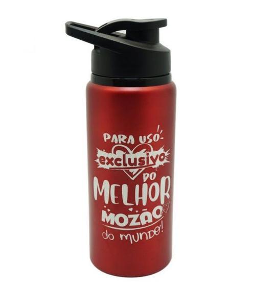Imagem de Squeeze Aluminio Vermelho com Bico 600ml Mozão