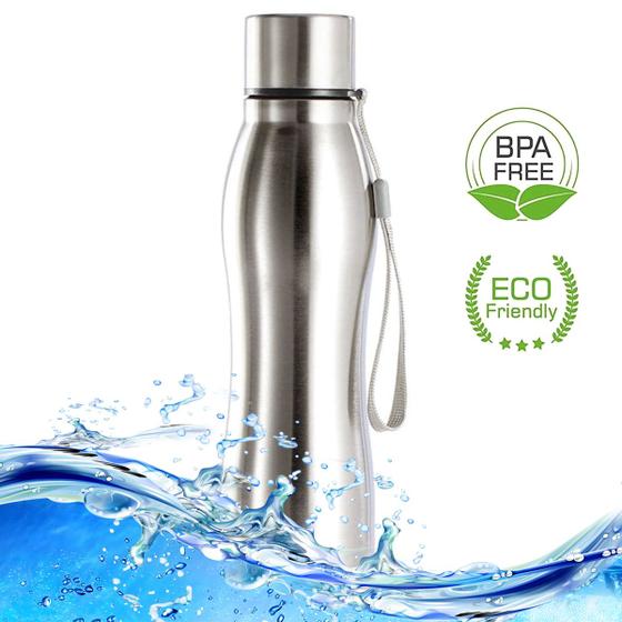 Squeeze Garrafa Aço Inox Escovado 600ml Trilha Academia é boa?