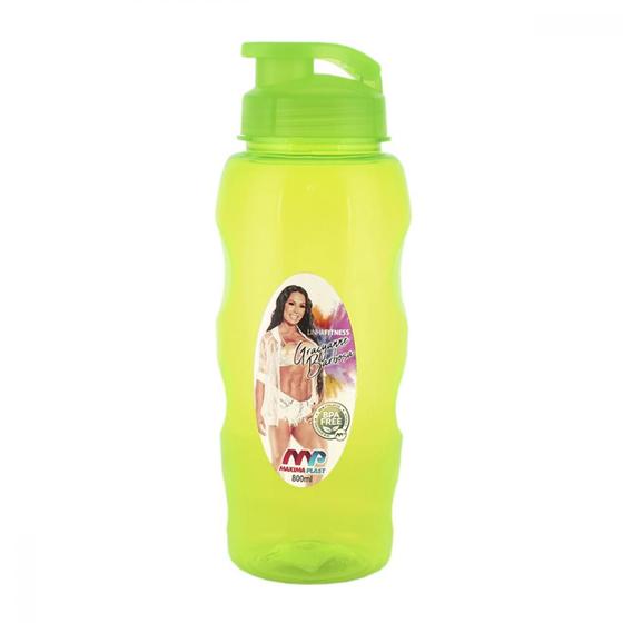 Imagem de Squeeze Linha Fitness Garrafa Água Ideal Atividades Físicas Treino Academia Treino Garrafão Galão Garrafas Infantil 800ml