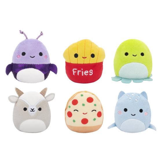 Imagem de Squishmallows Originais - Pacote com 6 Micromallows (Axel, Lune, Floyd, Orphie, Pep & Walker)