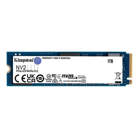 Imagem de SSD 1 TB Kingston NV2, M.2 2280 PCIe, NVMe, Leitura: 3500 MB/s e Gravação: 2100 MB/s - SNV2S/1000G