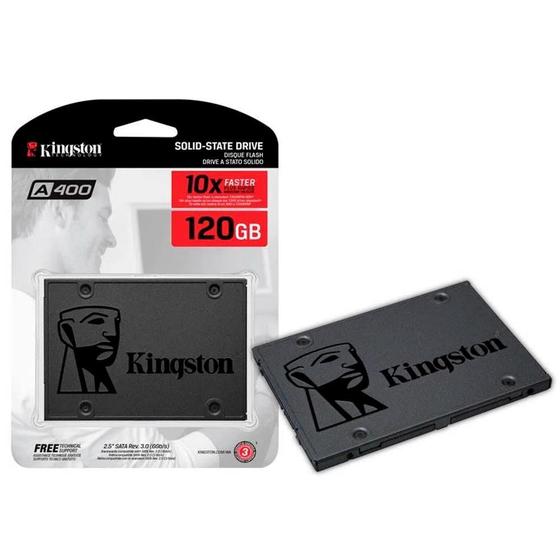 SSD 120 GB Kingston A400, SATA, Leitura: 500MB/s e Gravação: 320MB/s - SA400S37/120G é ruim? SSD 120 GB Kingston A400, SATA, Leitura: 500MB/s e Gravação: 320MB/s - SA400S37/120G é boa?