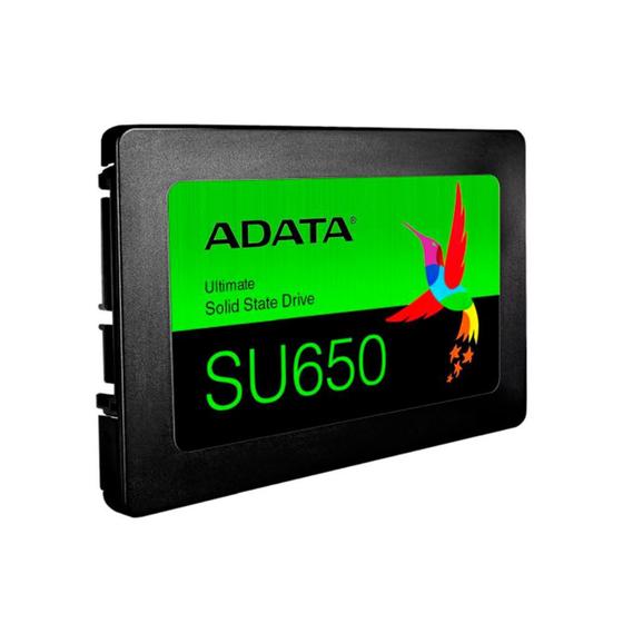 SSD 120GB Adata SU650 - Leitura 520MB/s - Gravação 450MB/s - SLC 3D NAND - ASU650SS-120GT-R Menor preço em SSD 120GB Adata SU650 - Leitura 520MB/s - Gravação 450MB/s - SLC 3D NAND - ASU650SS-120GT-R