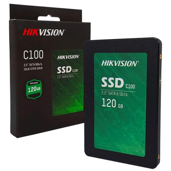 Imagem de SSD 120GB Hikvision C100, SATA III 6Gb/s, 2.5", Preto - SS130