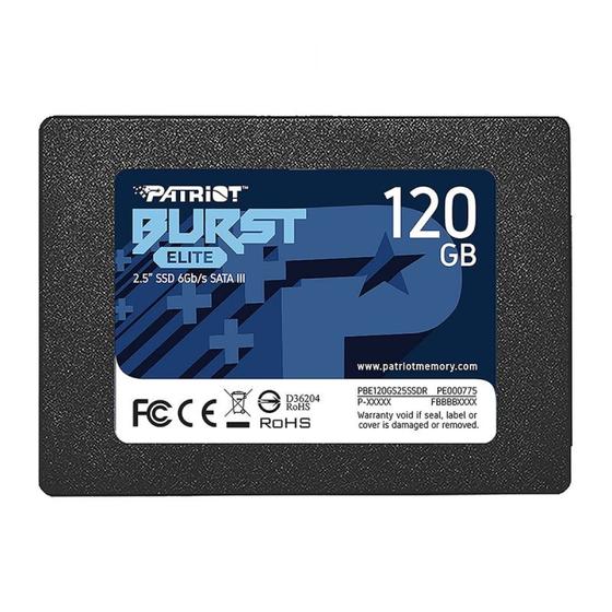 Imagem de Ssd 120gb patriot burst elite 560-540 mbs pbu120gs25ssdr