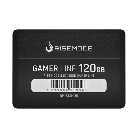 SSD 120GB Rise Mode Gamer Line - SATA - Leitura 530MB/s - Gravação 520MB/s - RM-SSD-120