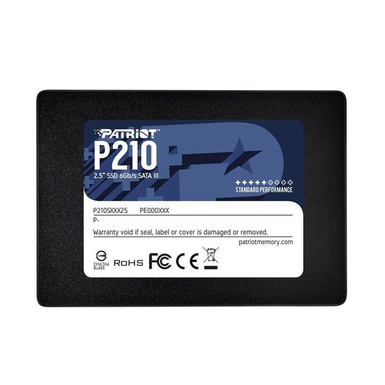 Imagem de SSD 128GB Patriot P210 450MB/s Sata III 2,5"