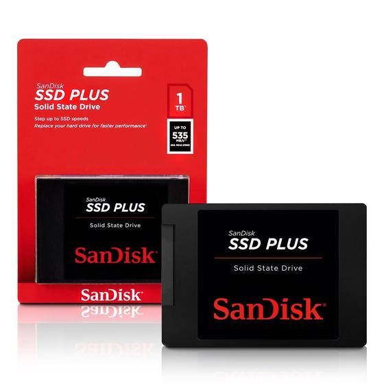 Imagem de Ssd 1tb 2.5 Sata 3 535mb/s Leit - 450mb/s Grav Plus SDSSDA-1T00-G26 Sandisk