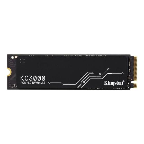 Imagem de SSD 1TB Kingston KC3000, M.2 2280 PCIe, NVMe, Leitura: 7000MB/s e Gravação: 6000MB/s - SKC3000S/1024G