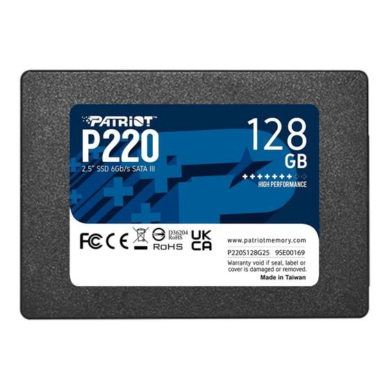 Imagem de SSD 2.5 Patriot P220 128GB - (P220S128G25)