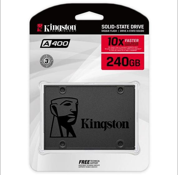 Imagem de SSD 240 GB Kingston A400, SATA - SA400S37/240G
