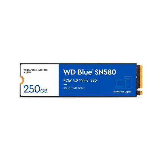 SSD 250GB WD Blue SN580 NVMe, M.2 PCle, Gen4, Leitura 4000 e Gravação 2000 - WDS250G3B0E é boa?