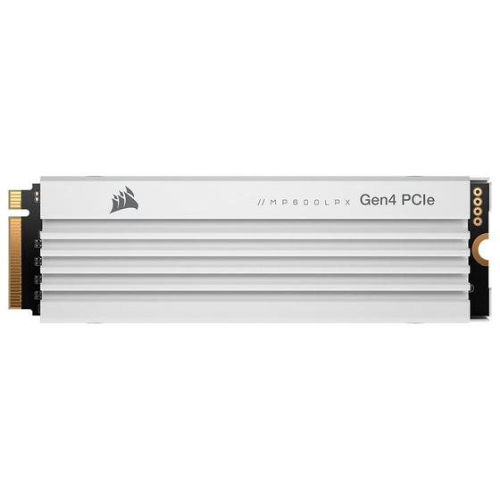 Menor preço em SSD 4TB Corsair MP600 PRO LPX, PCIe Gen 4.0 x4 NVMe M.2, Leitura: 7100MB/s e Gravação: 6800MB/s, Branco - CSSD-F4000GBMP600PLPW