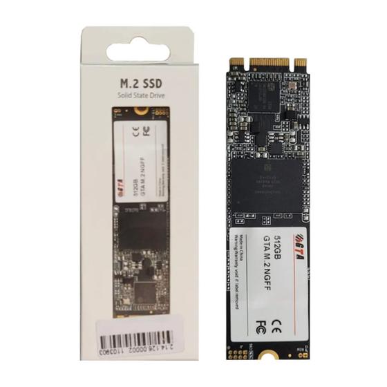 Imagem de Ssd 512Gb M.2 Sata 560mb/s Leit 500mb/s Grav 2280 SSD512GBM2 GTA Tech