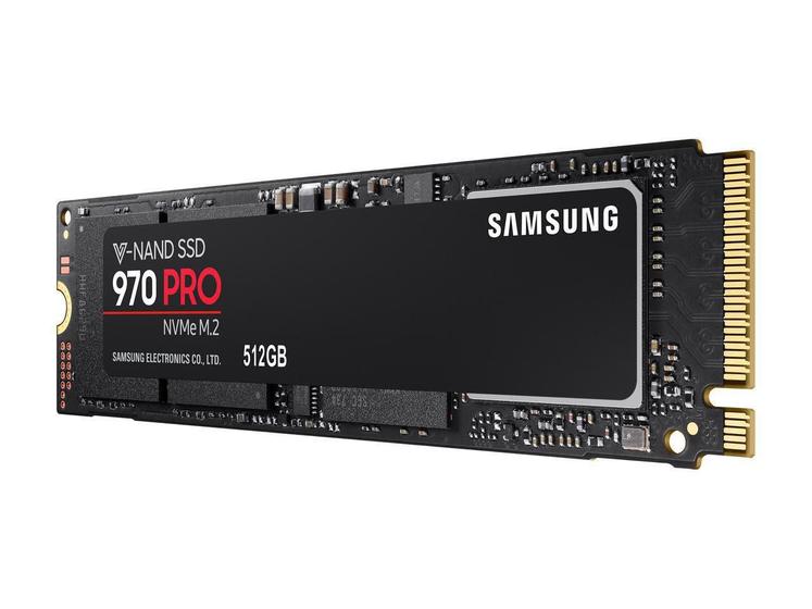 Imagem de SSD 512GB SAMSUNG 970 PRO M.2 PCIe Gen3.0 X4 NVMe 1.3 V-NAND MLC - Modelo MZ-V7P512BW