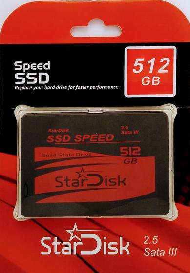 SSD 512GB SATA III 2.5 Stardisk Menor preço em SSD 512GB SATA III 2.5 Stardisk