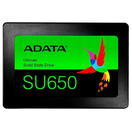 Imagem de SSD 960 GB Adata SU650, SATA, Leitura: 520MB/s e Gravação: 450MB/s - ASU650SS-960GT-R