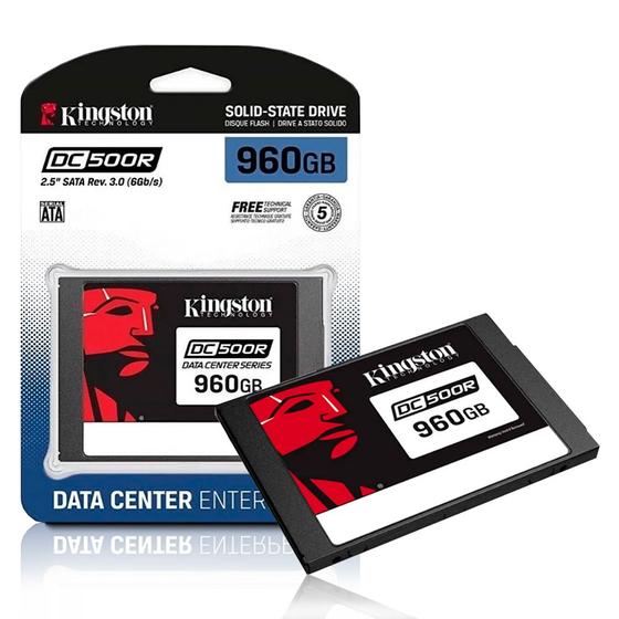 Ssd 960gb 2.5 Sata 3 555mb/s Leit - 520mb/s Grav p/Servidor SEDC500R/960G Kingston Menor preço em Ssd 960gb 2.5 Sata 3 555mb/s Leit - 520mb/s Grav p/Servidor SEDC500R/960G Kingston