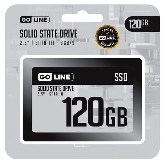 Imagem de SSD de 120GB Goline GL120SSD SATA 3.0 Factor de Forma 2.5" - Preto