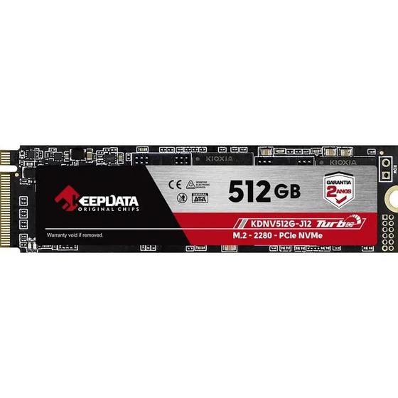 Imagem de SSD de Alta Performance 512GB NVMe PCIe Gen 3.0 x4 - Marca KeepData J12