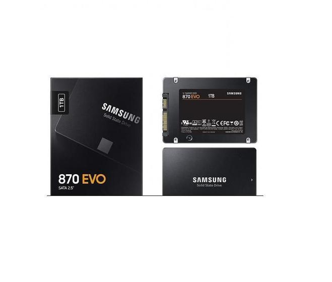 Ssd Disco Sólido Interno Samsung 870 Evo Mz-77E1T0B 1T Preto Menor preço em Ssd Disco Sólido Interno Samsung 870 Evo Mz-77E1T0B 1T Preto