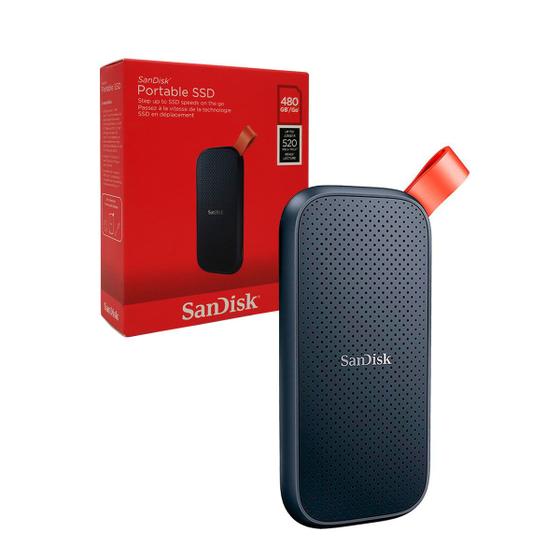 SSD Externo 480GB Sandisk, USB 3.2 Gen 2 - SDSSDE30-480G-G25 Menor preço em SSD Externo 480GB Sandisk, USB 3.2 Gen 2 - SDSSDE30-480G-G25