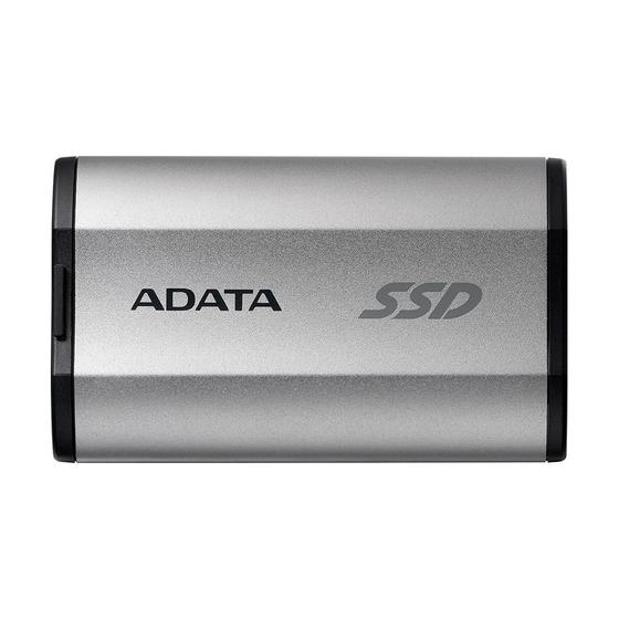 Imagem de SSD Externo ADATA 2TB SD810, USB 3.2, 1000G IP68, até 2.000 MB/s, para iPhone 15/Pro/Max, Android, Prata - SD810-2000G-CSG