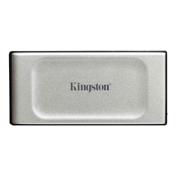 Imagem de SSD Externo Kingston XS2000, 4TB, USB 3.2 Gen 2x2, Leitura: 2000MB/s e Gravação: 2000MB/s, Cinza - SXS2000/4000G