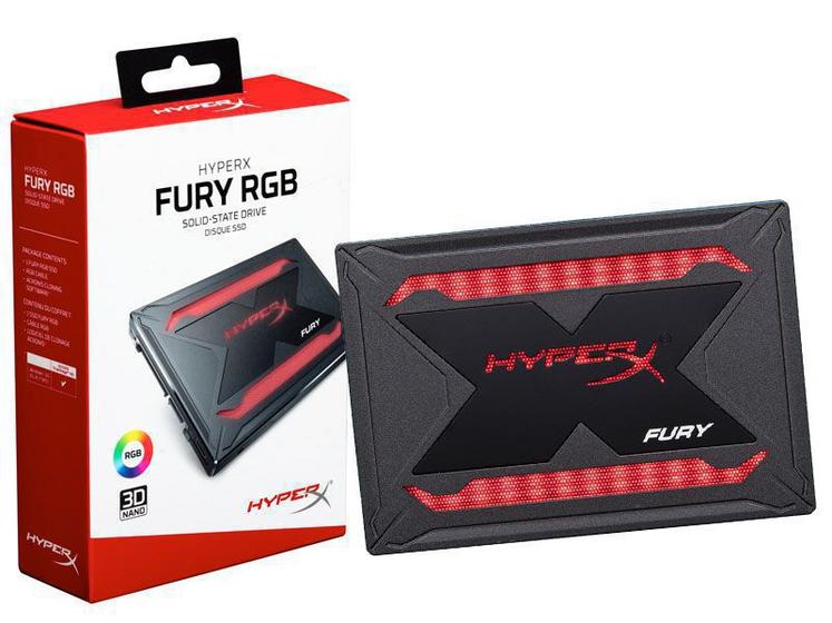 Imagem de SSD Gamer HYPERX SHFR200/240G FURY 240GB 2.5 RGB SATA III