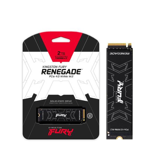 SSD Gamer Kingston Fury Renegade, 2TB, M.2 2280, PCIe 4.0 NVMe, 7300MB/s - 7000MB/s - SFYRD/2000G Menor preço em SSD Gamer Kingston Fury Renegade, 2TB, M.2 2280, PCIe 4.0 NVMe, 7300MB/s - 7000MB/s - SFYRD/2000G
