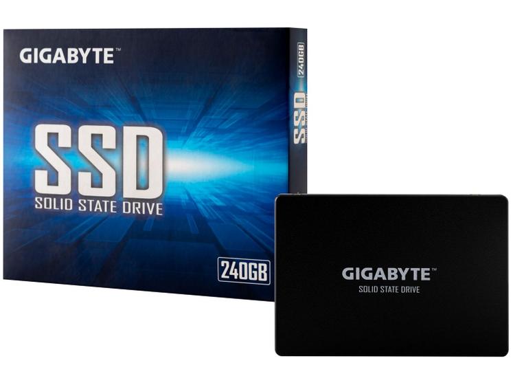 SSD Gigabyte 240GB SATA 2.5” Leitura 500MB/s e Gravação 420MB/s Imagem de SSD Gigabyte 240GB SATA 2.5” Leitura 500MB/s e Gravação 420MB/s