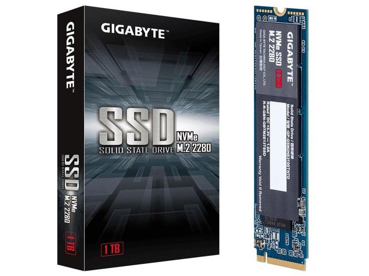 Imagem de SSD Gigabyte NVMe 1.3 M.2 2280 Leitura 2500M/s e