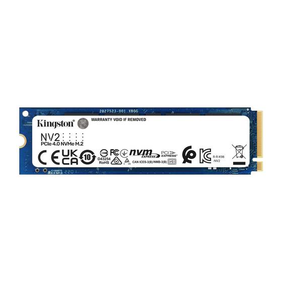 Imagem de SSD interno Kingston NV2 250G M.2 2280 NVMe  PCIe 4.0 Ge