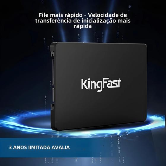 SSD Kingfast SATA 3 2.5" - 1TB, 512GB, 480GB, 256GB, 240GB, 128GB e 120GB - Para Laptop e Desktop Menor preço em SSD Kingfast SATA 3 2.5" - 1TB, 512GB, 480GB, 256GB, 240GB, 128GB e 120GB - Para Laptop e Desktop