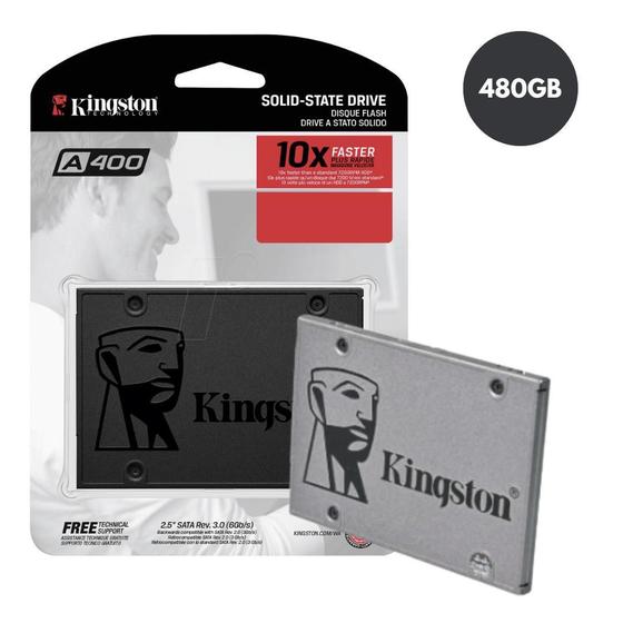 Imagem de Ssd Kingston 480Gb Unidade De Estado Sólido +