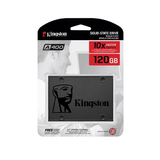 Ssd Kingston A400 2.5 120gb Cinza Menor preço em Ssd Kingston A400 2.5 120gb Cinza