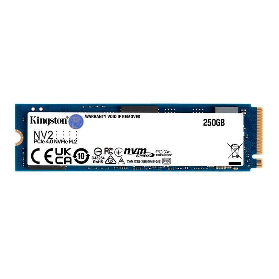 Imagem de SSD Kingston NV2 250GB M.2 2280 NVMe PCIe - SNV2S/250G 