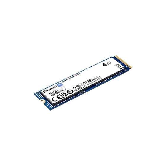 Imagem de SSD Kingston NV3, 4TB, M.2 2280, PCIe 4.0 x4, NVMe, Leitura 6000 MB/s, Gravação 5000 MB/s, Azul - SNV3S/4000G