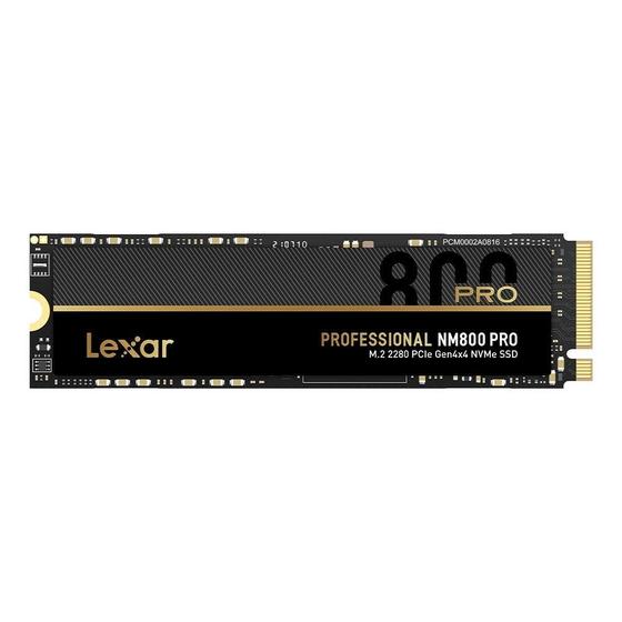 Imagem de SSD Lexar 1TB, NM800 Pro, M.2 2280, PCIe NVMe, Leitura 7500 MB/s, Gravação 6300 MB/s - LNM800P001T-RNNNG