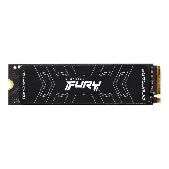 Imagem de SSD M.2 1TB Kingston Fury Renegade SFYRS/1000G - NVMe Gen 4 - Leitura 7300MB/s Gravação: 6000MB/s