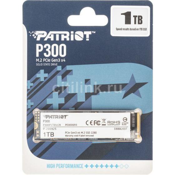Ssd M.2 Patriot P300 1tb Pcie Pe000693-p300p1tbm28 Patriot Menor preço em Ssd M.2 Patriot P300 1tb Pcie Pe000693-p300p1tbm28 Patriot