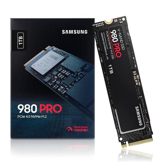 Ssd M.2 Samsung 980 Pro 1tb Mz-v8p1t0b/am P/ Pc/note Gamer - SSD ...
